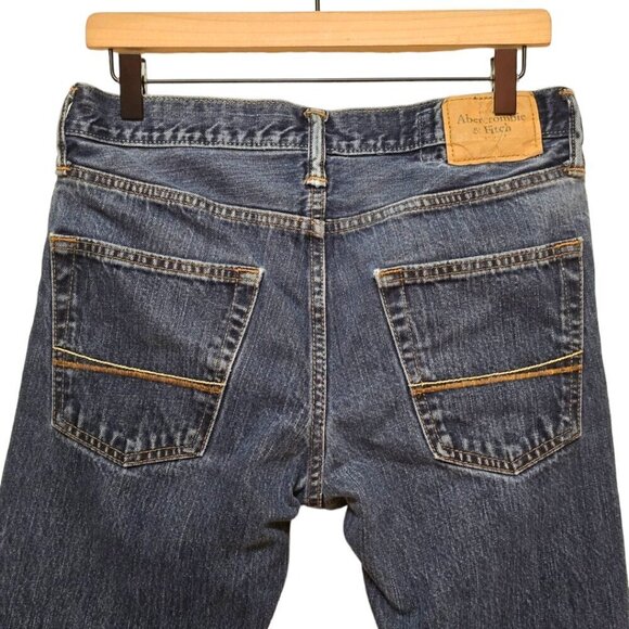 Abercrombie & Fit Y2K Button Fly Straight Leg Jeans Sz 30x32 - Picture 4 of 10